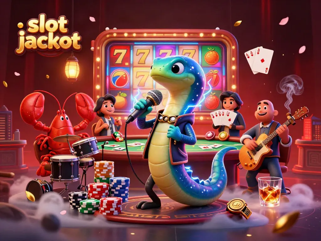 Experience exhilarating slot jackpot action with a DJ electric eel and underwater casino characters performing brilliantly.