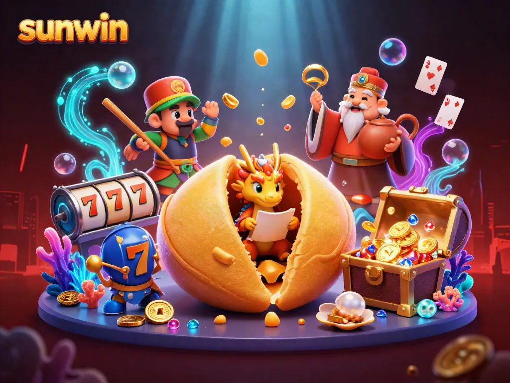 Play engaging games at Sunwin with vibrant golden visuals and dynamic elements.
