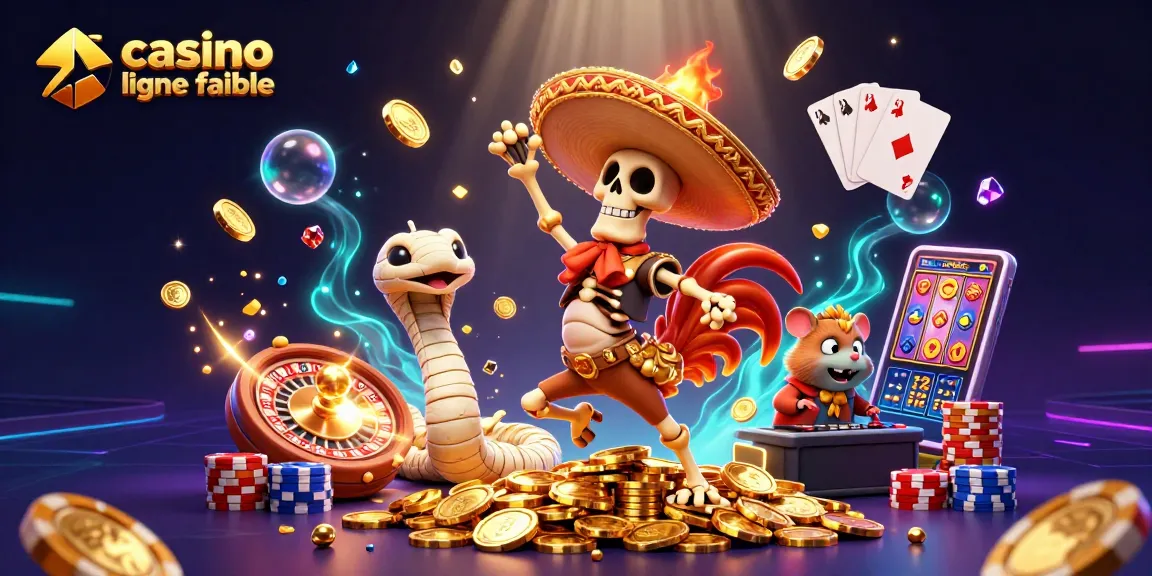 Danser sur des pièces d'or au casino en ligne fiable avec des personnages 3D cartoon.