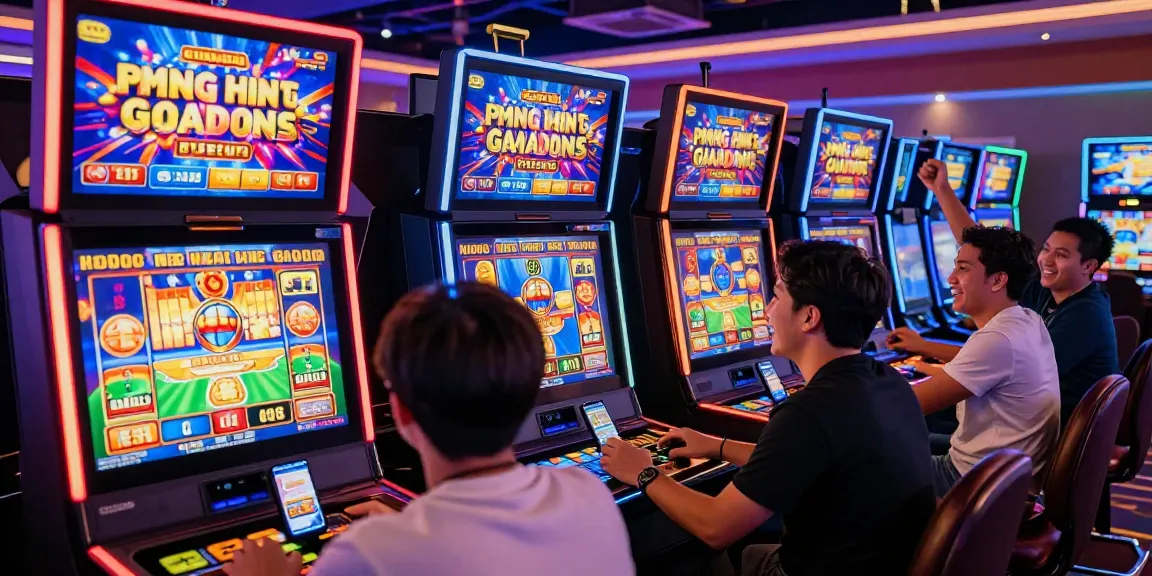 Menampilkan pemain yang bersemangat bermain slot gacor di platform online modern dengan grafik canggih dan suasana kasino yang meriah.