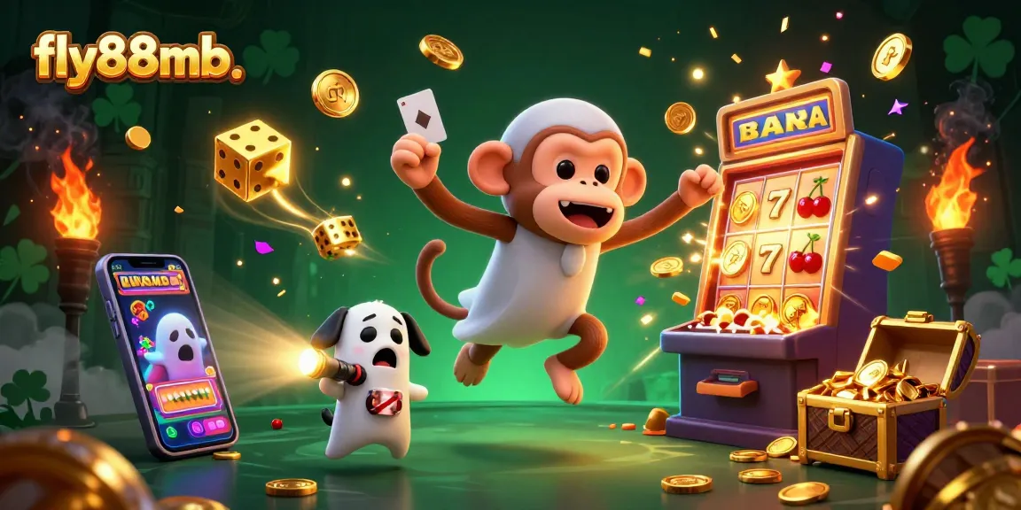 Engage with the thrilling jackpot adventure at fly88mb with vibrant characters in a haunted casino!
