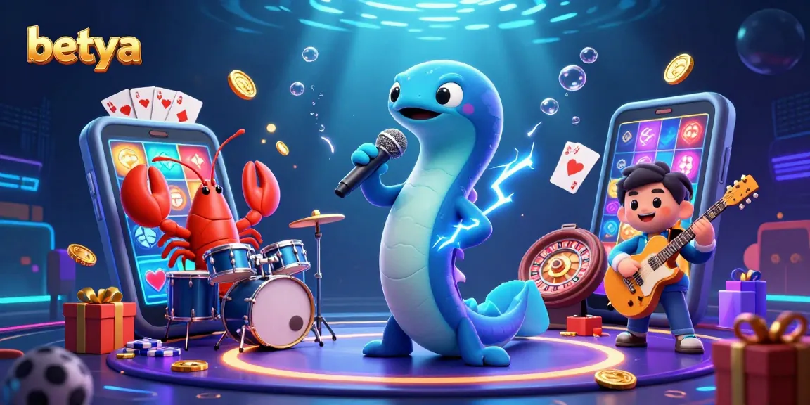 Betya's electric eel DJ leads an underwater casino scene filled with vibrant gaming elements.