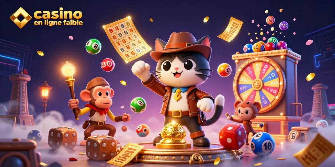 Visualisation d'un casino en ligne fiable, avec un chat aventurier et un singe dans un temple.