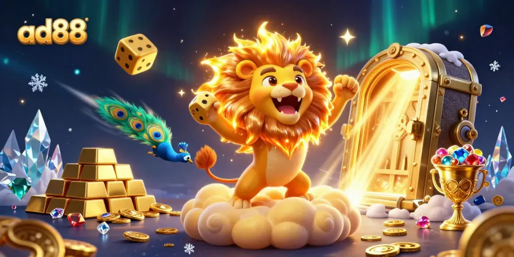 Experience thrilling moments at ad88 with colorful treasures and a vibrant casino atmosphere.