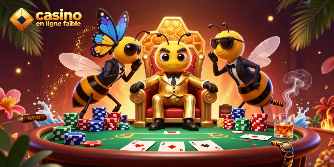 Visualiser un casino en ligne fiable avec des personnages de jeu animés interactifs et des éléments de poker dynamiques.