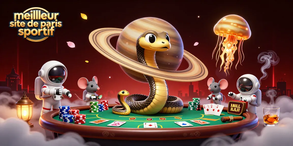 Pariez sur le meilleur site de paris sportif avec un serpent Saturne et des astronautes