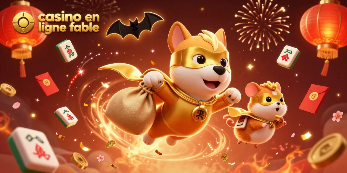 Découvrez le casino en ligne fiable, un héros de jeu rempli de pièces d'or et d'animation festive.