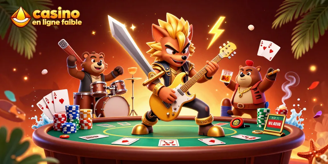 Jouer au casino en ligne fiable avec une fureur rock lors d'un concert animé.