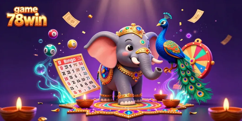 Engage in the exciting game 78win with colorful characters and dynamic casino elements, promoting vibrant gameplay.