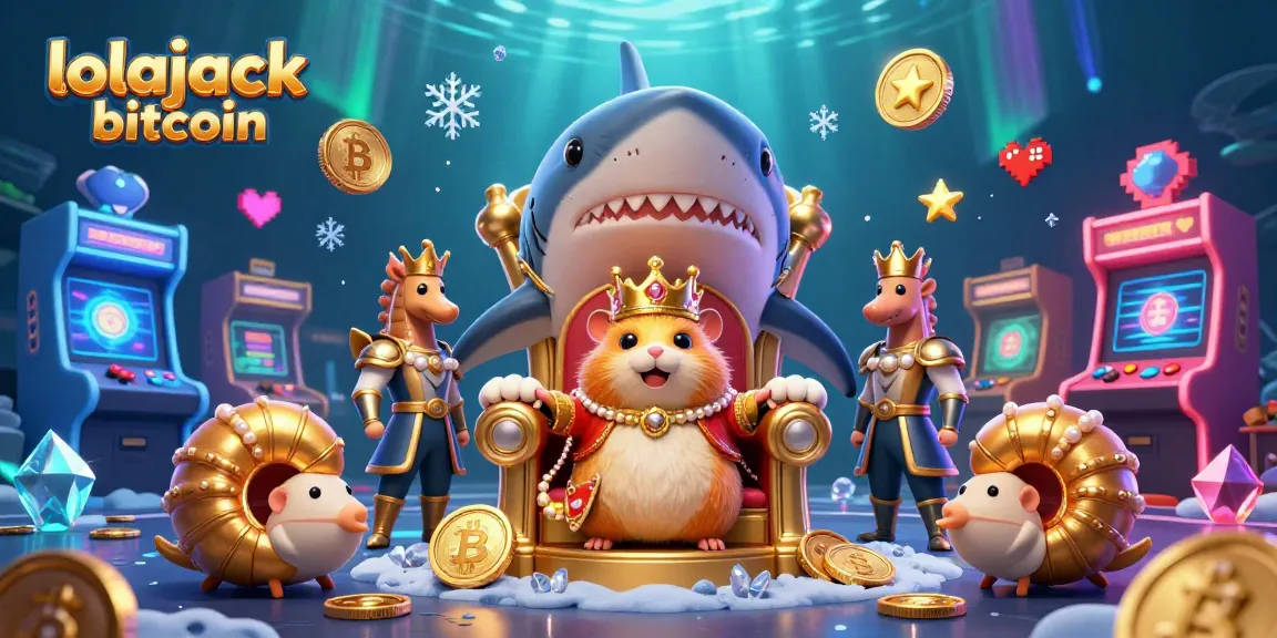 Experience the vibrant lolajack bitcoin crypto casino world with a fierce hamster king and royal guards.