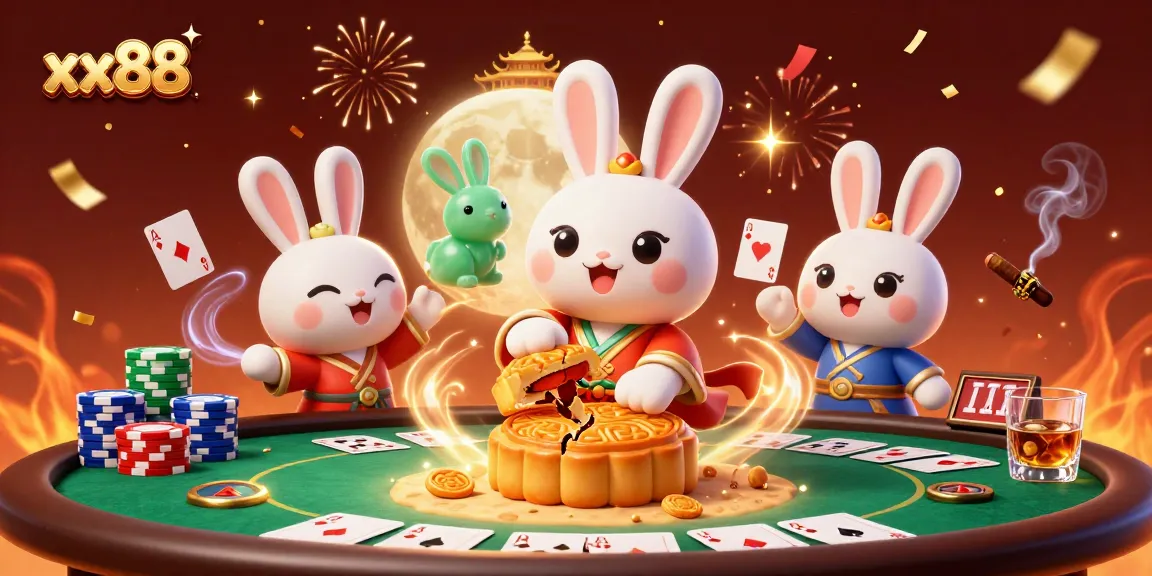 Experience the thrilling world of xx88 with cartoon characters celebrating big wins at a vibrant casino.