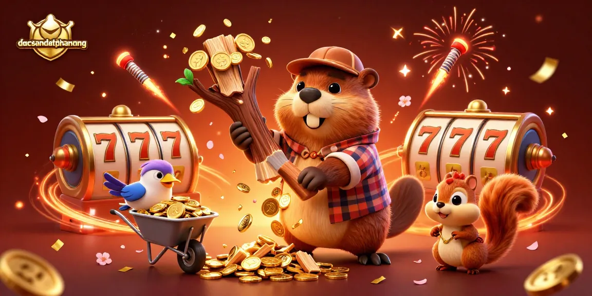 Win exciting prizes with dacsandatphanrang's vibrant casino adventure featuring golden coin rain.