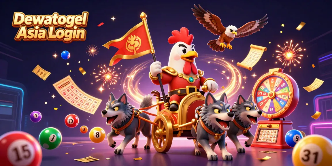 Win big with Dewatogel Asia Login as the rooster warlord leads a vibrant online lottery adventure.