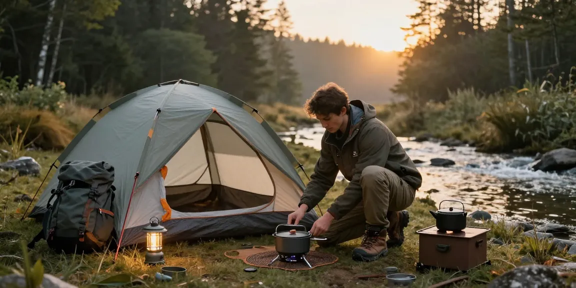 Setting up adventure gear at a campsite with rokok88 login essentials for outdoor enthusiasts.
