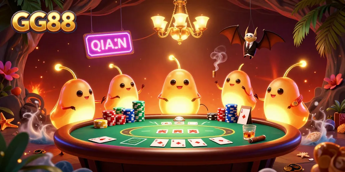 Experience thrilling gameplay with GG88 as glowworms illuminate a vibrant cave casino.