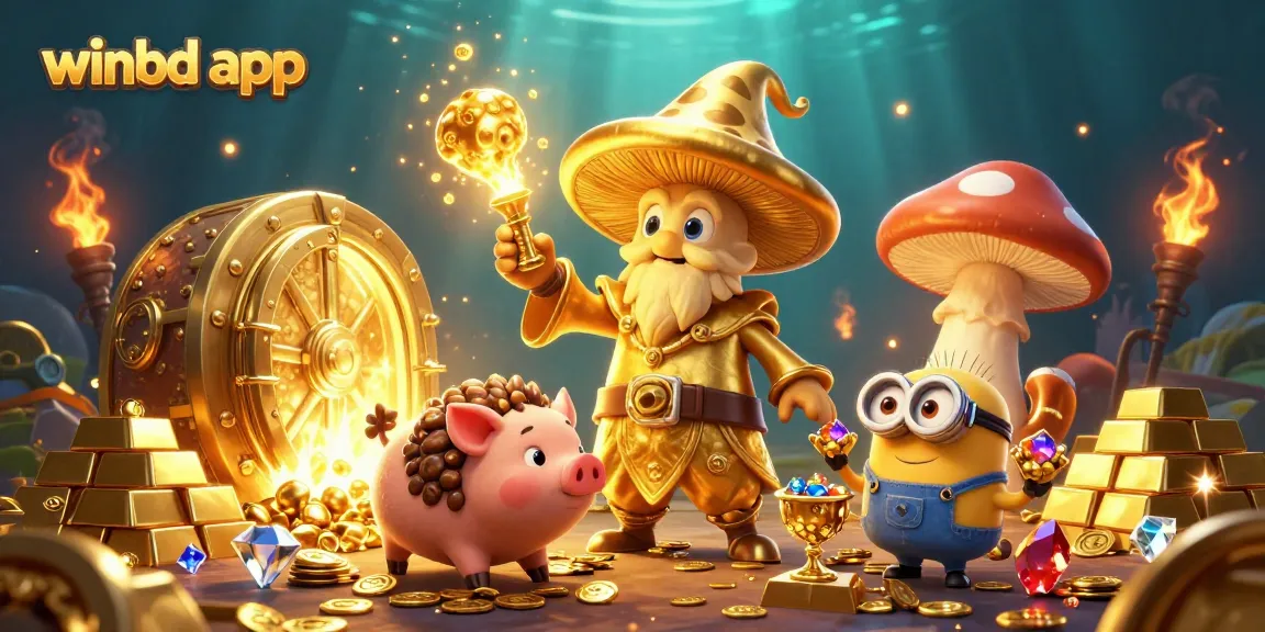 Experience thrilling gameplay with the winbd app, discovering treasures in a vibrant casino world.