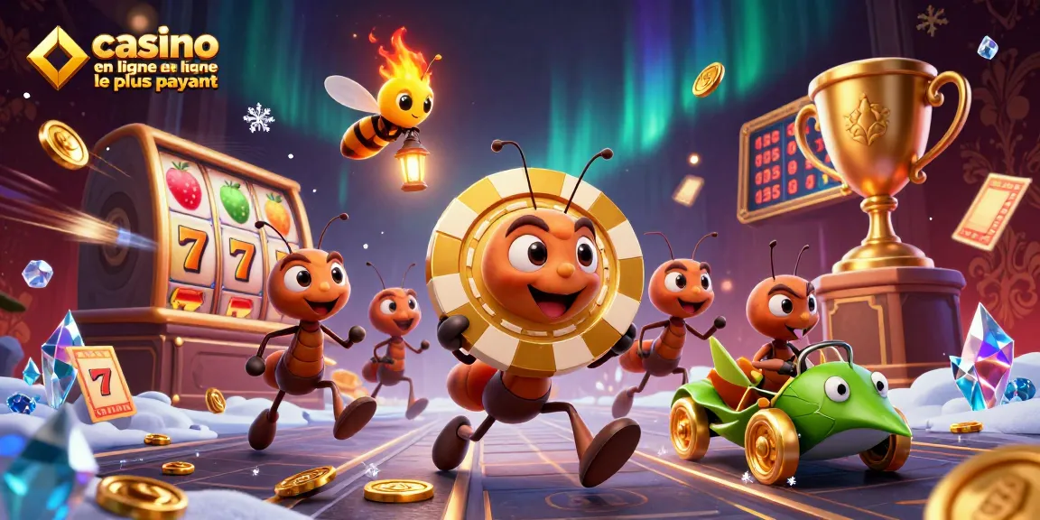 Jouez au casino en ligne le plus payant avec une équipe d'ants se faufilant vers des gains dorés.