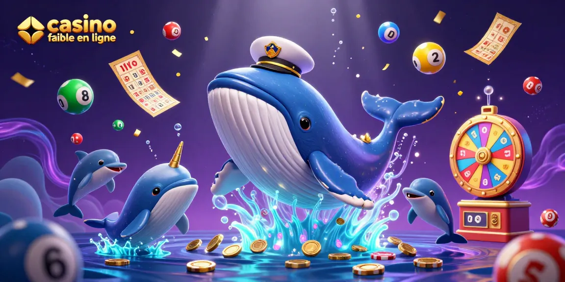 Émerveillez-vous chez un casino fiable en ligne avec une illustration animée de jeux, pièces d'or et personnages marins.