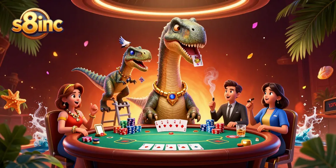 Engage with vibrant gameplay at s8inc, featuring a thrilling poker scene with dynamic characters.