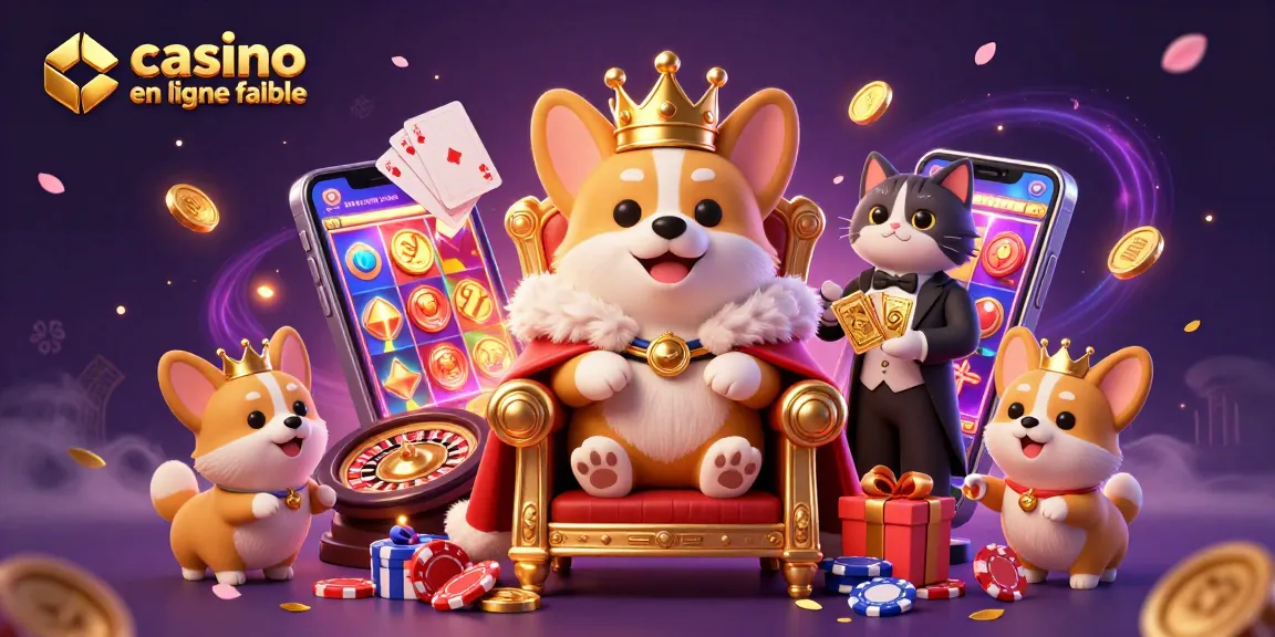 Jouez sur un casino en ligne fiable avec des personnages animés, des éléments de jeu et des pièces d'or éclatantes.