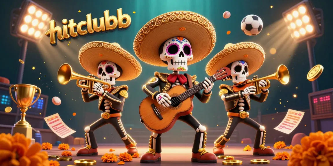Experience thrilling gaming moments at hitclubb with vibrant mariachi characters and dynamic sports elements.