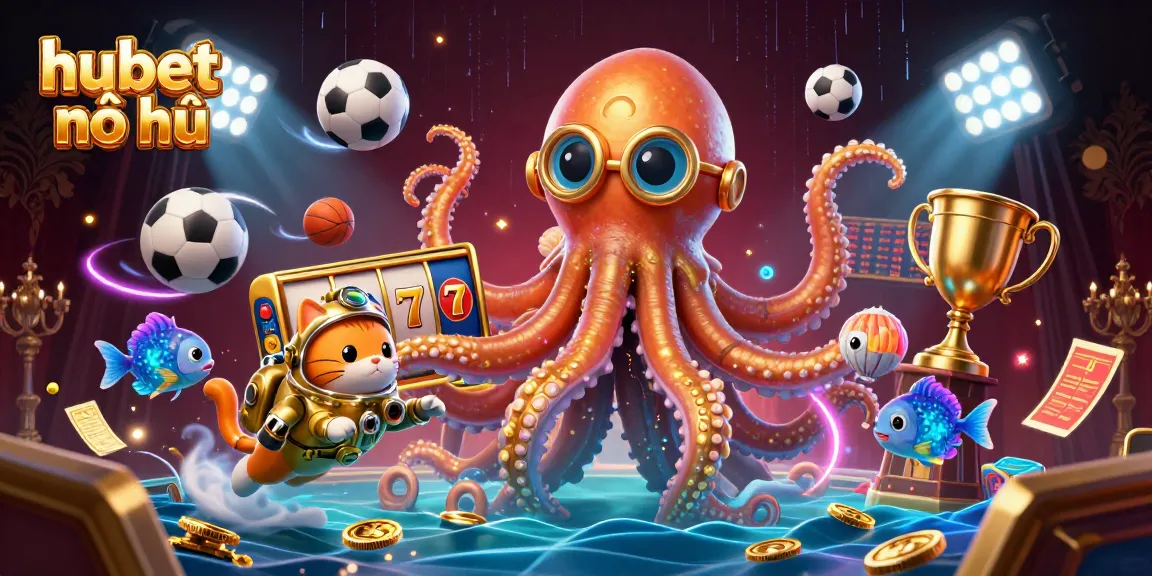 Win big at hubet nổ hủ with a dynamic illustration showcasing thrilling casino excitement.
