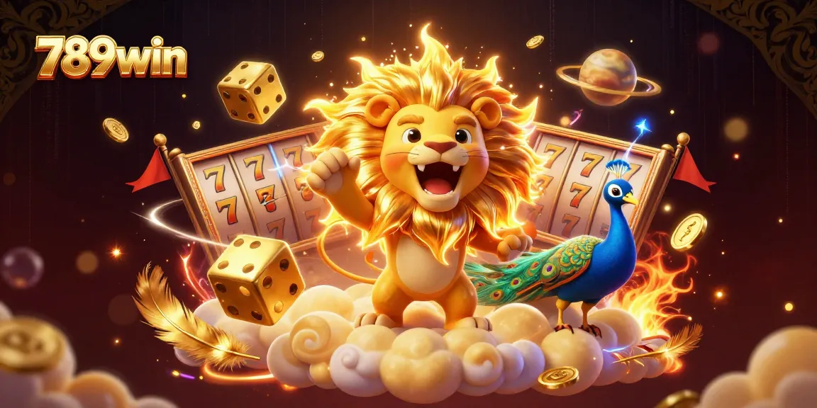 Experience exciting gameplay at 789win with vibrant characters, golden dice, and slot reels.
