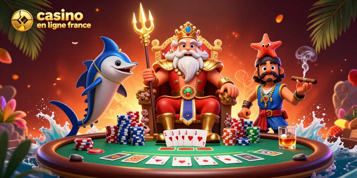 Profitez de l'excitation du casino en ligne France avec cette illustration vibrante de jeux de cartes.